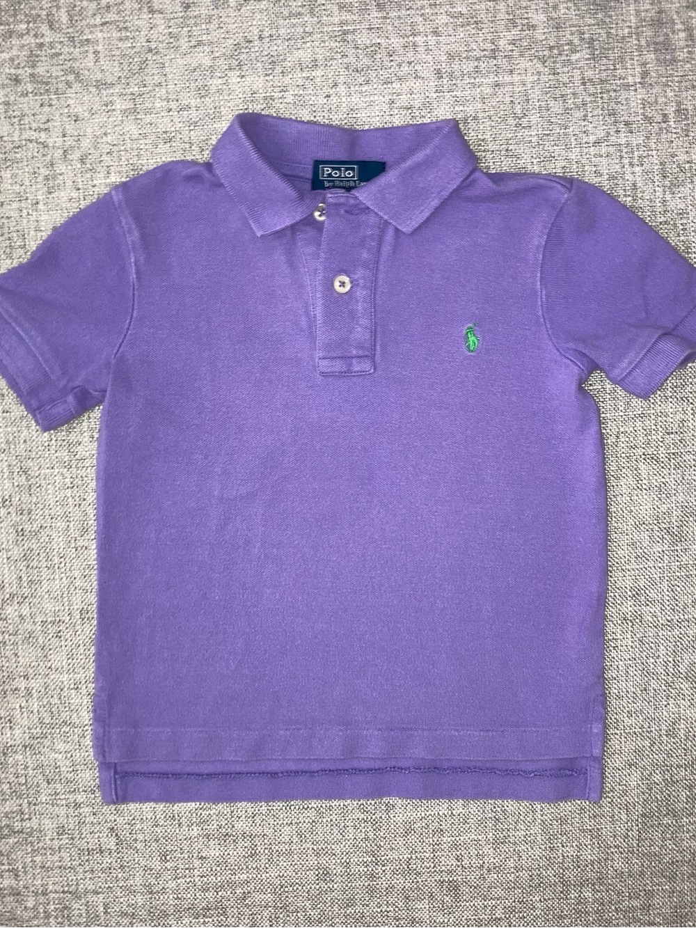 Polo by Ralph Lauren Violet Polo with Green Logo